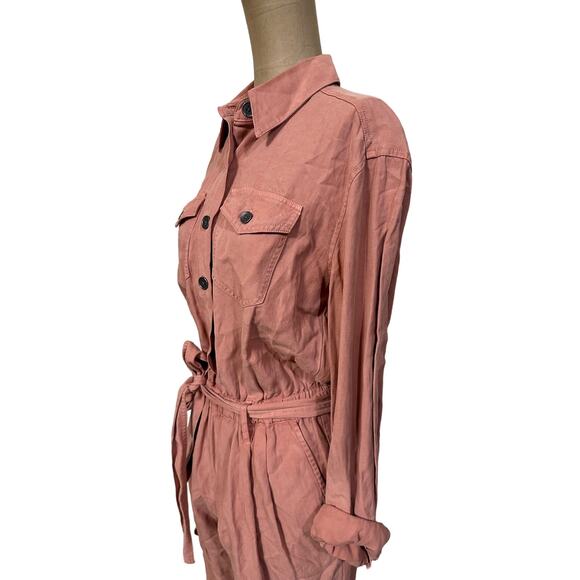 Alice + Olivia Classics Linen Blend Sleeve Jumpsuit - Picture 5 of 6